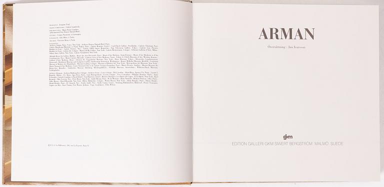 Arman (Armand Pierre Fernandez), FERNANDEZ ARMAN, a book and two signed and numbered lithographs 62/100.