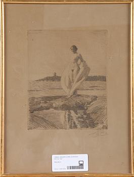 ANDERS ZORN, etsning, sign.