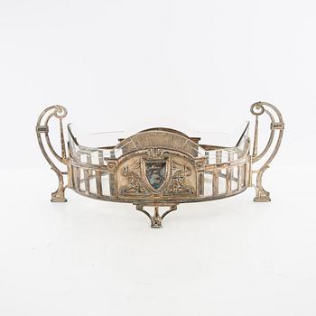 Jardinière, 1920s, silver-plated.