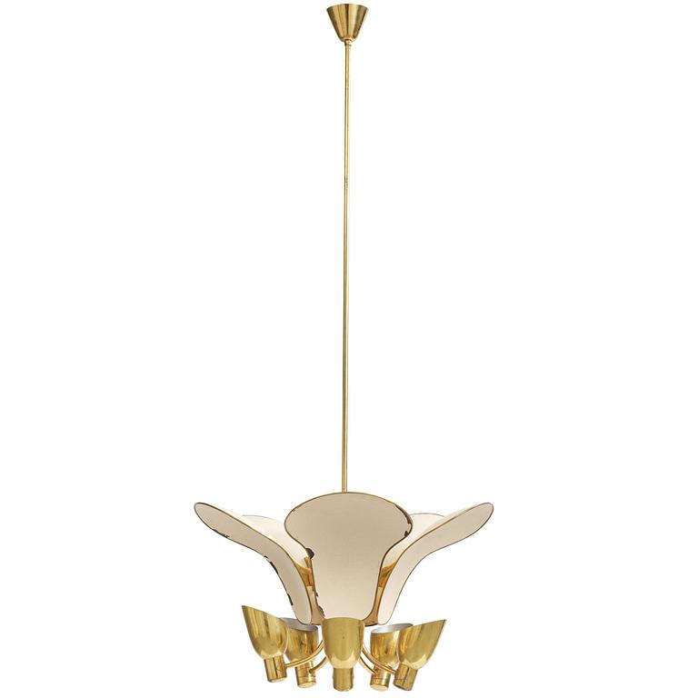 Carl-Axel Acking, a rare ceiling lamp model 982, Bröderna Malmströms Metallvarufabrik, Malmö, 1950s.