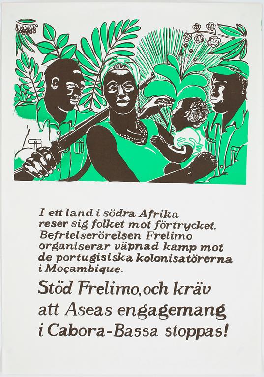 POLITISKA AFFISCHER, 4 st, 1968-1972.