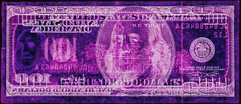 159. David LaChapelle, "Negative Currency: Fifty Dollar Bill Used As Negative", 1990 - 2008.