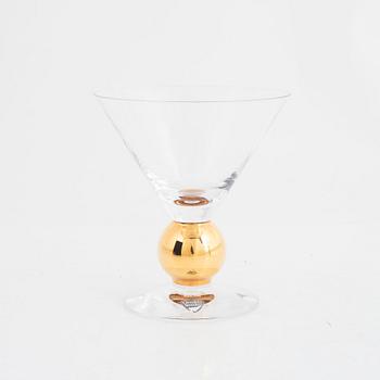 Gunnar Cyrén, 23 glasses from the "Nobel"-series, Orrefors, Sweden.