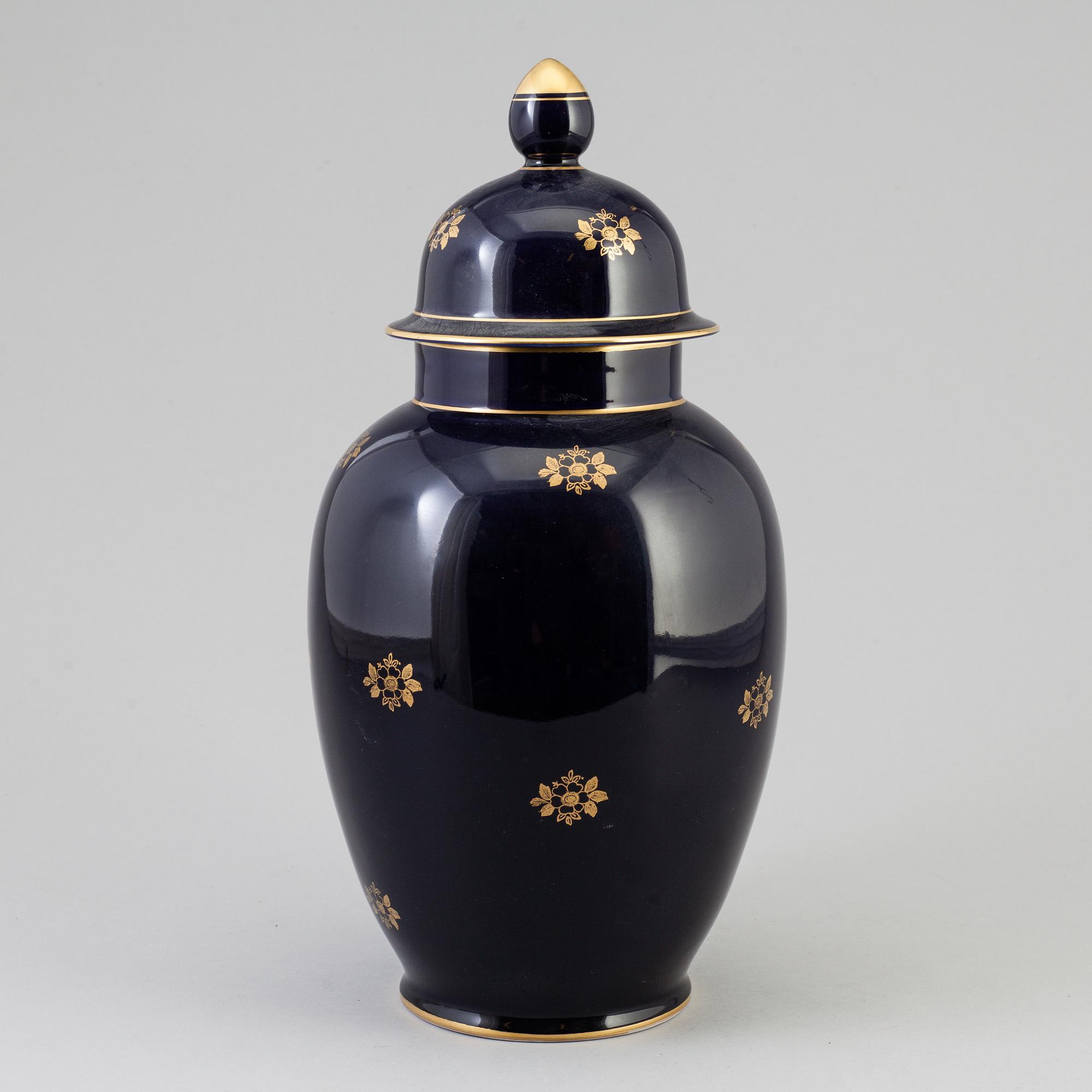 a vase by Graf Von Henneberg Porzellan Jlmenau 1777, Germany, first half of the 20th century.