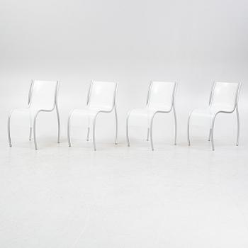 Ron Arad, a set of four 'Fantastic Plastic Elastic' chairs, Kartell, Italy.