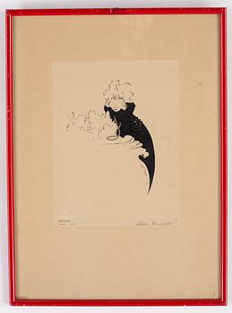 Einar Nerman, ink, signed and dated Paris 1910.