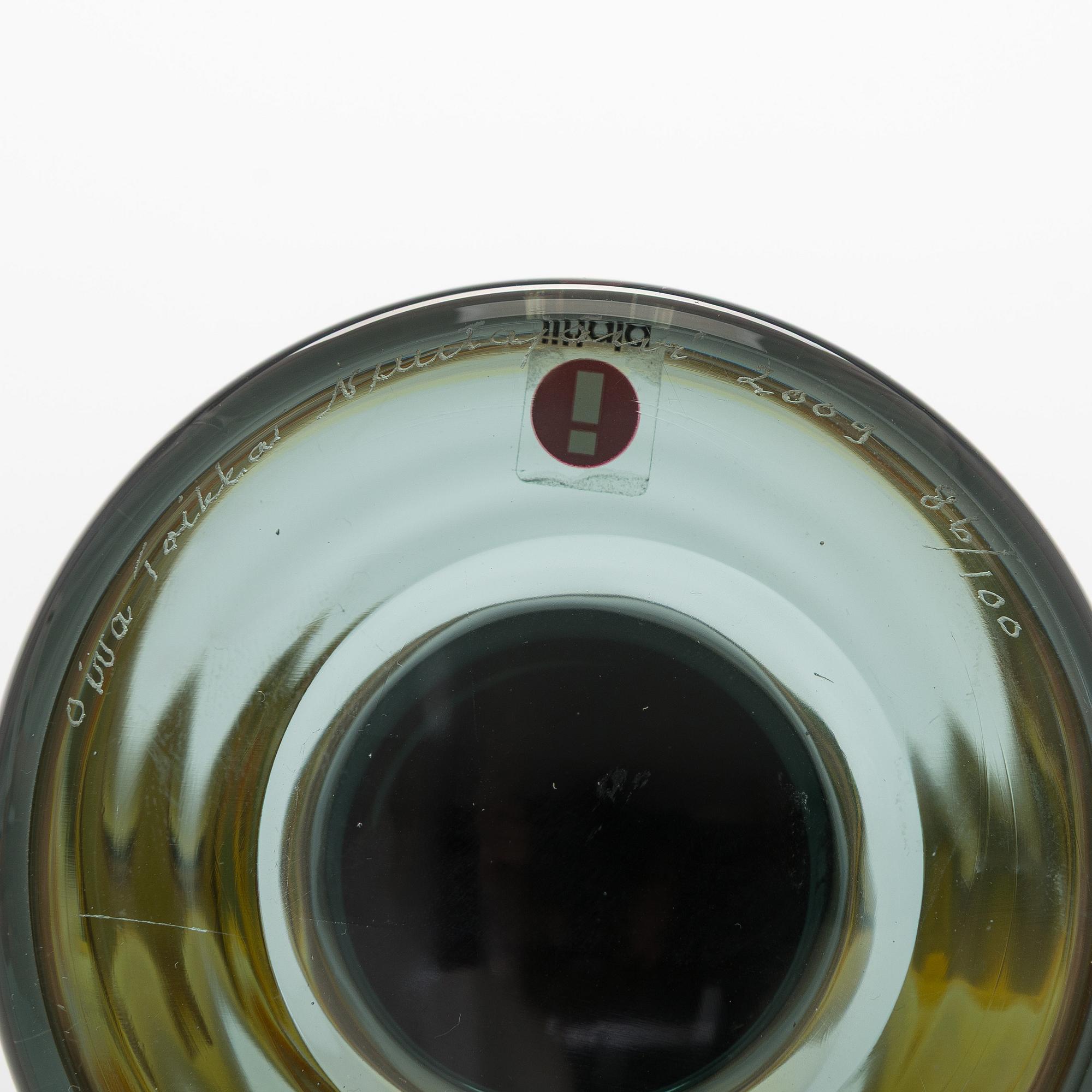 Oiva Toikka, skulptur, "Lollipop", signerad Oiva Toikka, Nuutajärvi 2009 86/100.