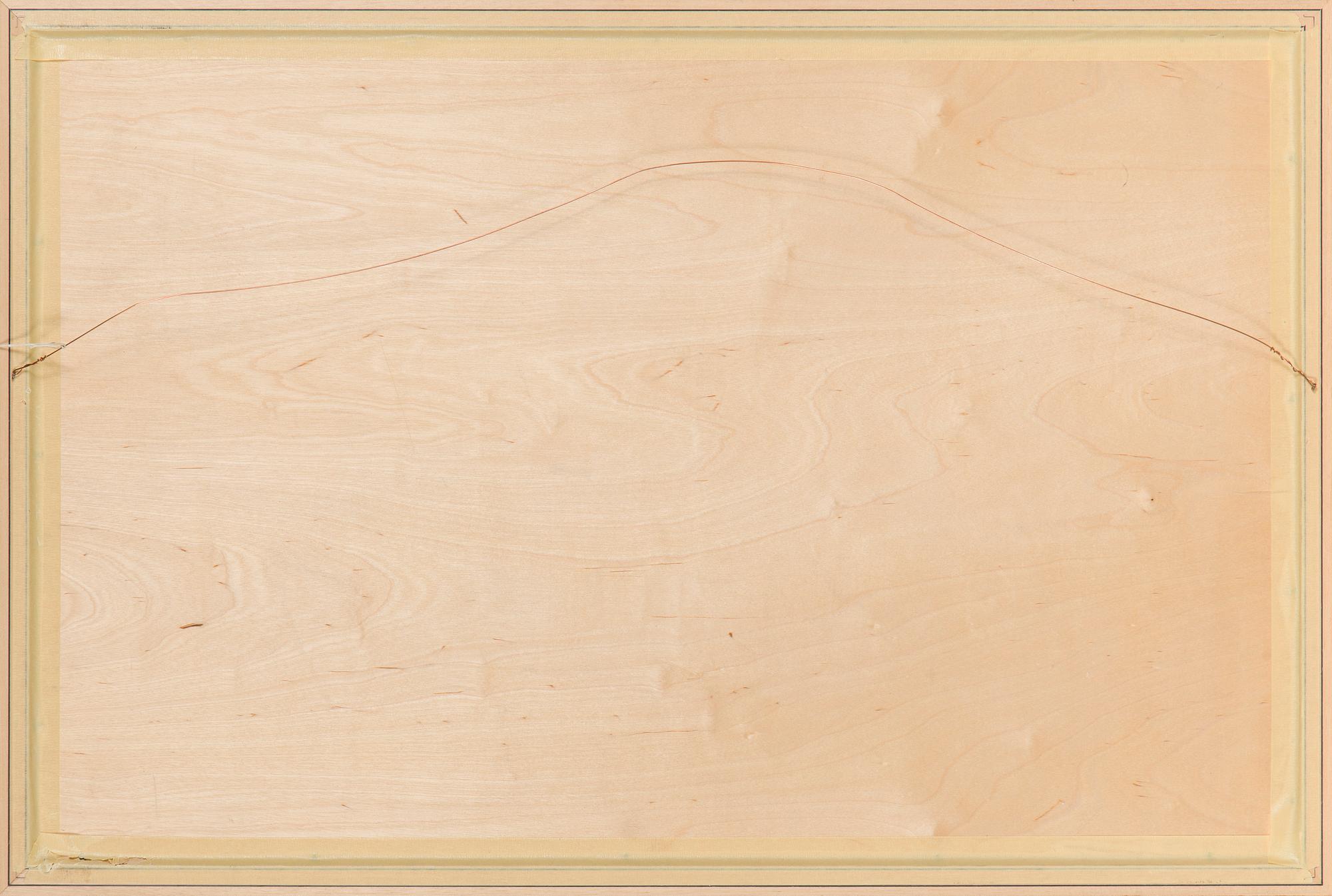 Birger Kaipiainen, teckning, tusch på plywood, signerad Birger Kaipiainen -46.