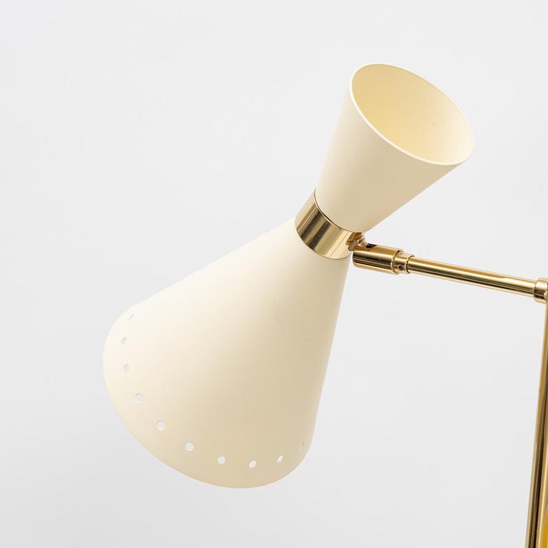 Stilnovo, a brass and marble floor lamp 'c20201, Italy, 2017.