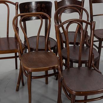 STOLAR, Thonet och Thonet-stil,  8 stycken, 1900-talets första hälft.