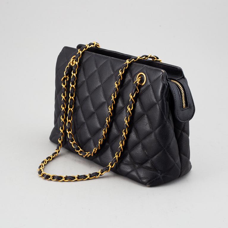 CHANEL, a quilted caviar leather bag, 1994-1996.