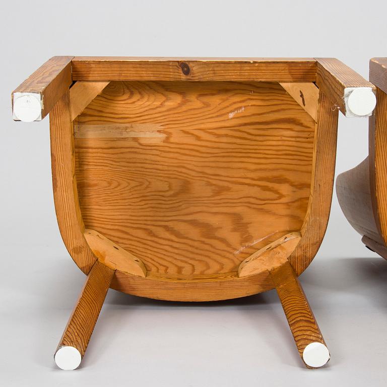 Axel Einar Hjorth, Two 1930s 'Lovö' chairs for Nordiska Kompaniet.