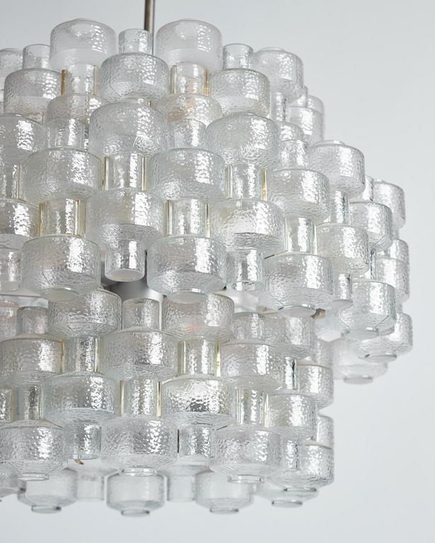 Gert Nyström, a pair of "Festival" chandeliers, Fagerhult, 1960s-70s.