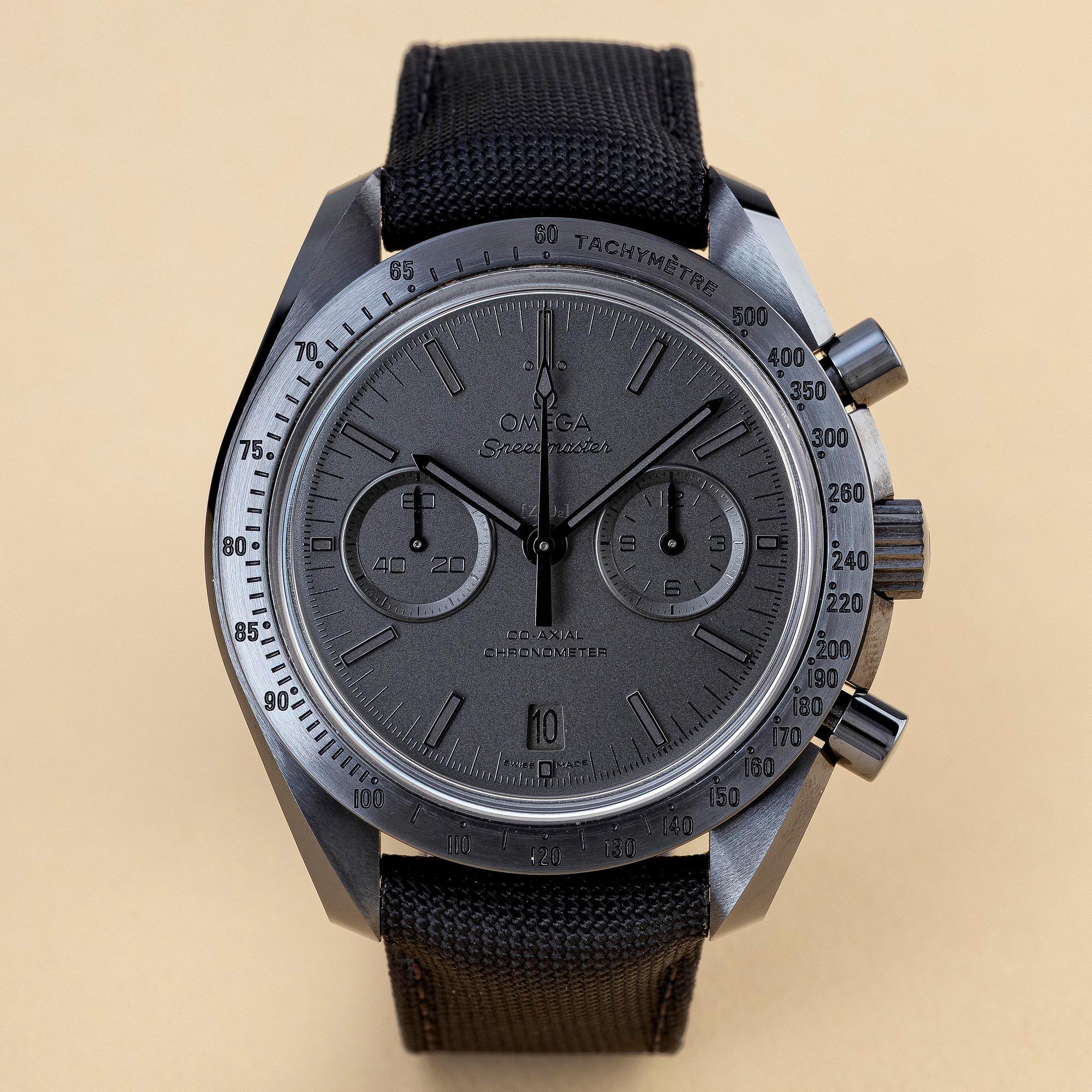 Omega, Speedmaster, Dark Side of the Moon, "Black Black", ca 2021.