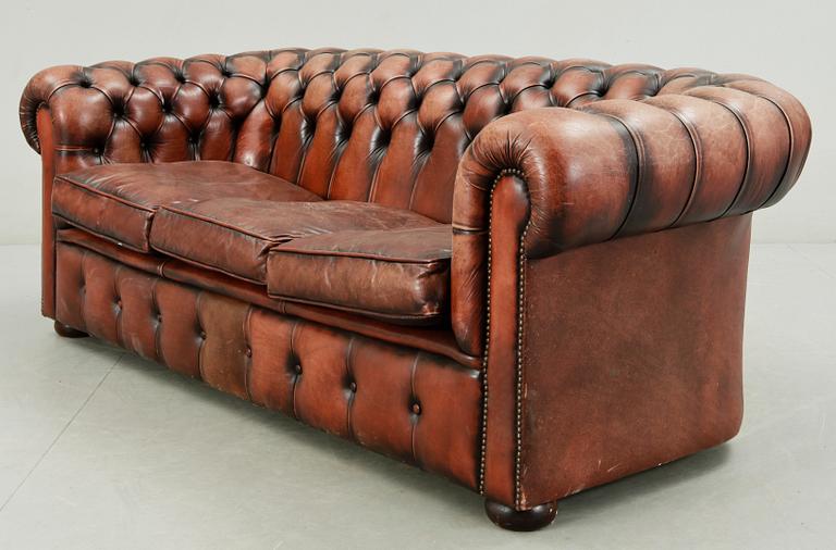 SOFFA, Chesterfield-modell, 1900-tal.