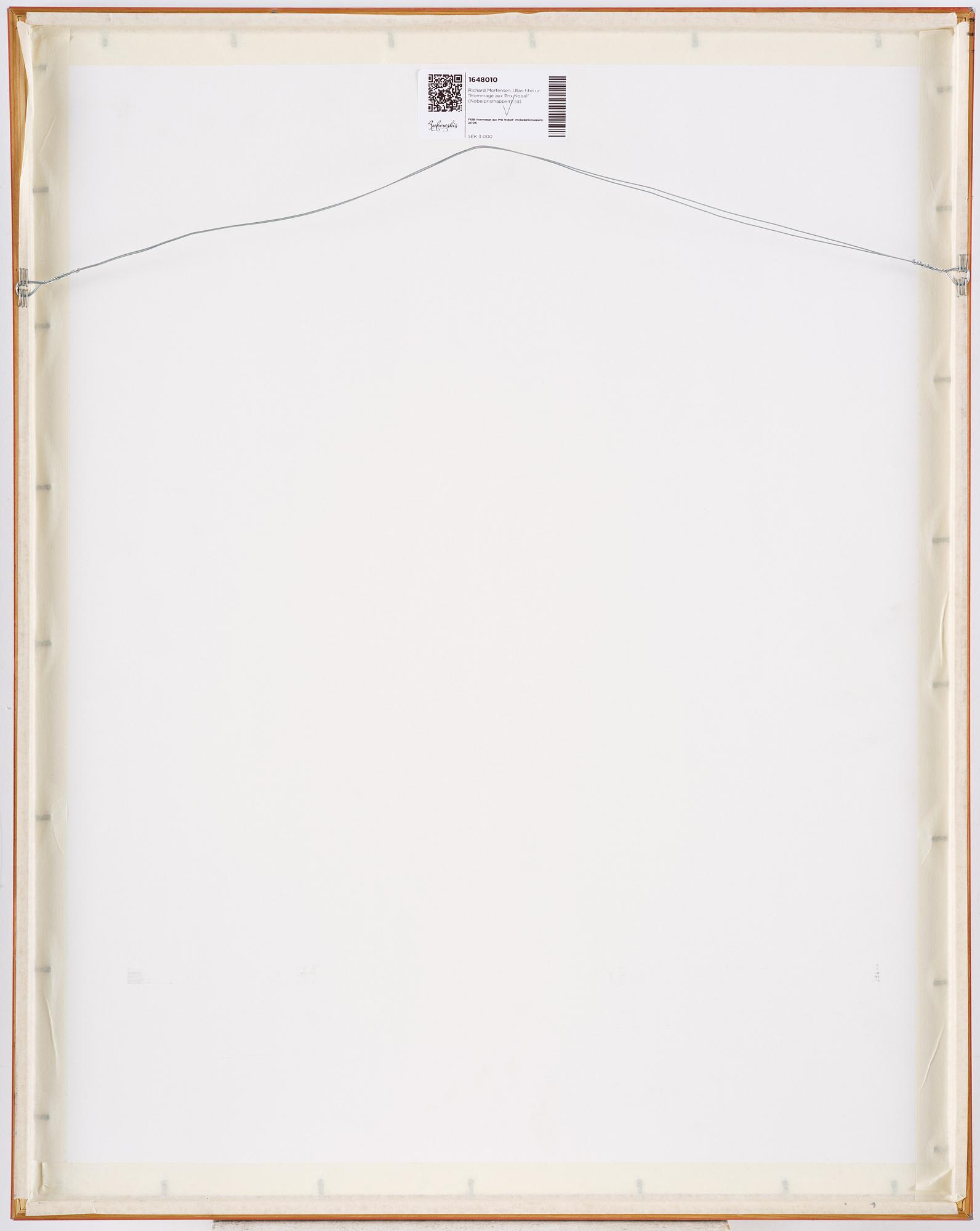 Richard Mortensen, Untitled from: "Hommage aux Prix Nobel" (The Nobel Prize Portfolio).