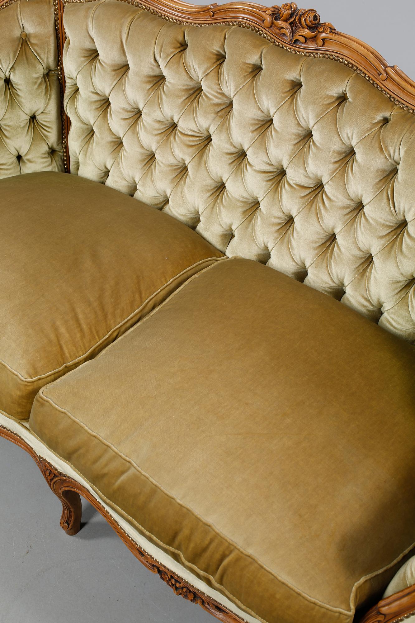 SOFFGRUPP, rokokostil, omkring 1900-talets mitt.