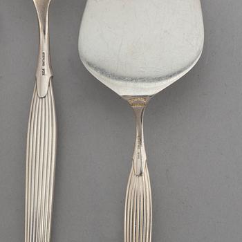 A Danish Sterling Silver Cutlery, model 'Savoy', Frigast (41 pieces).