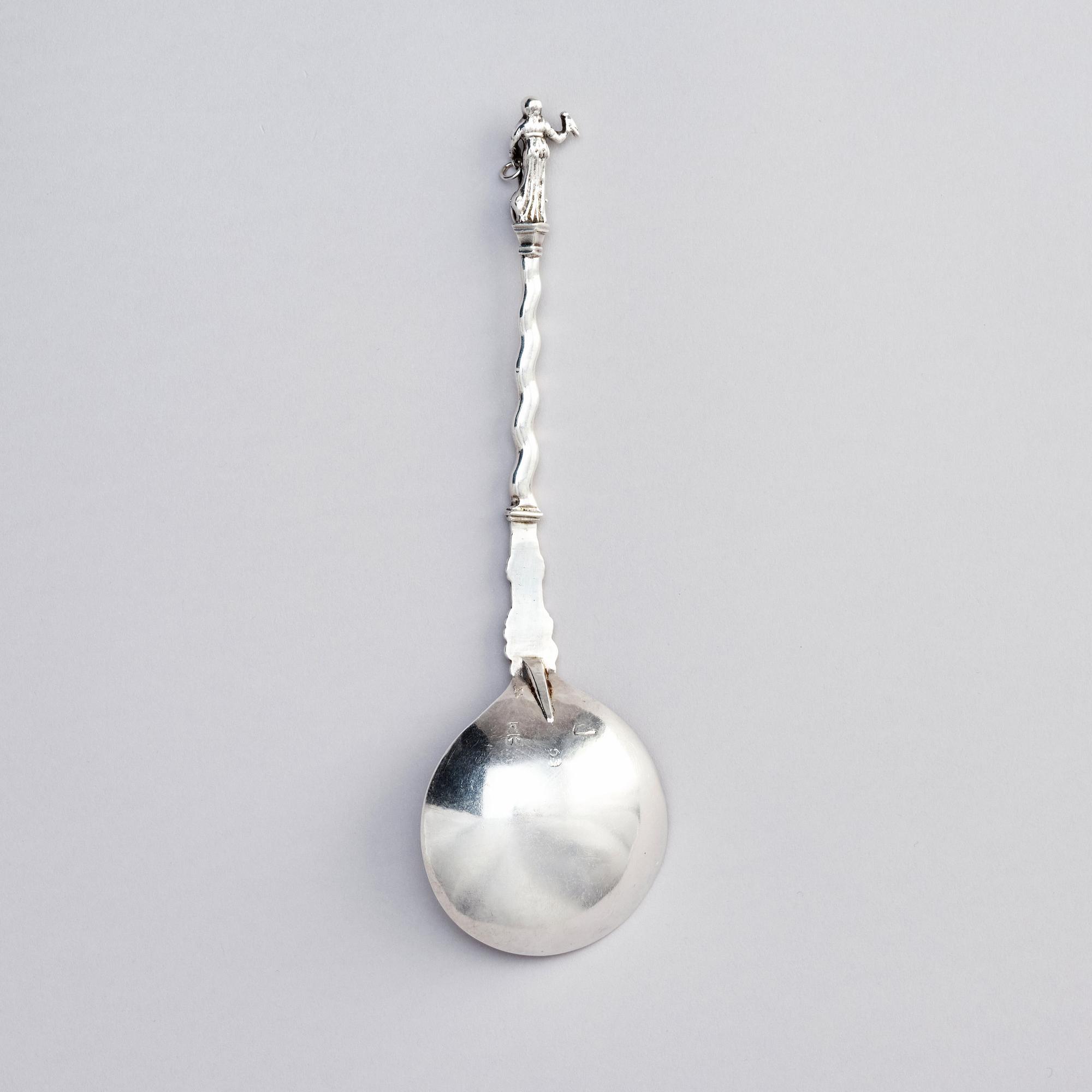 A Baroque silver spoon, probably Dutch late 17th century.