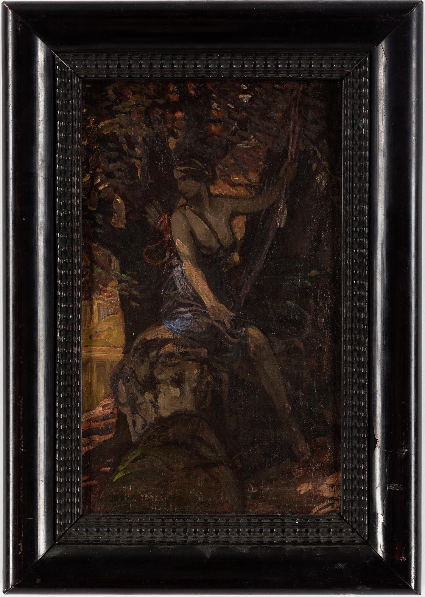 JULIUS KRONBERG, tillskriven, olja på duk/papp-pannå.