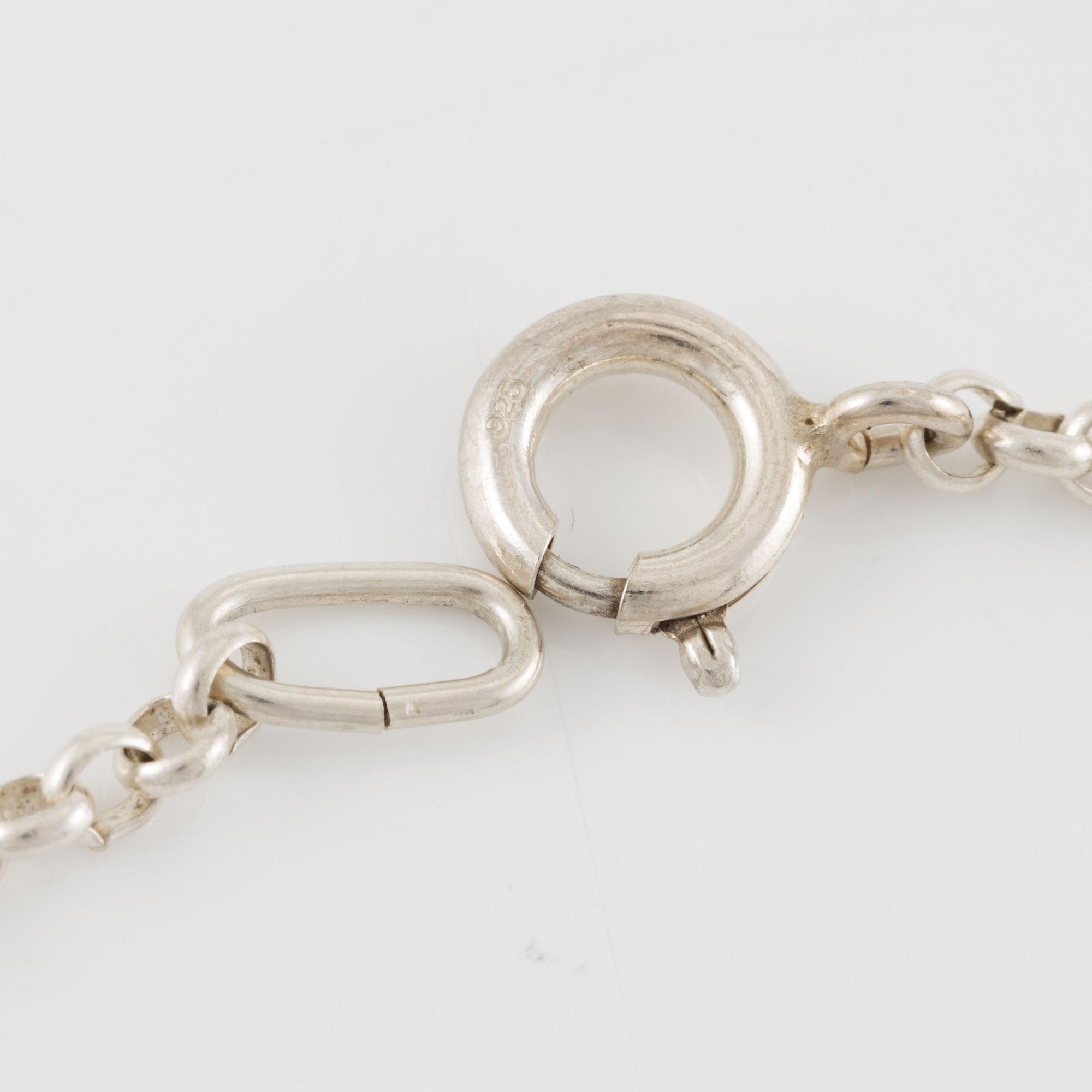 Birger Haglund, collier, sterlingsilver, Stockholm 1984.