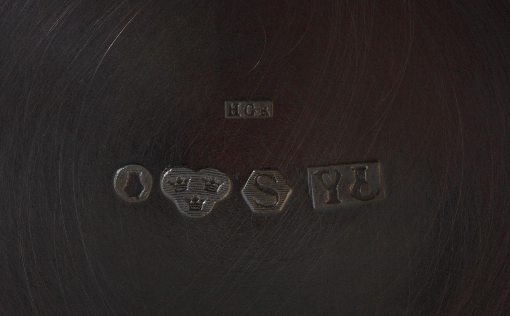 KAFFESERVIS, 3 delar, silver, Sverige 1949.