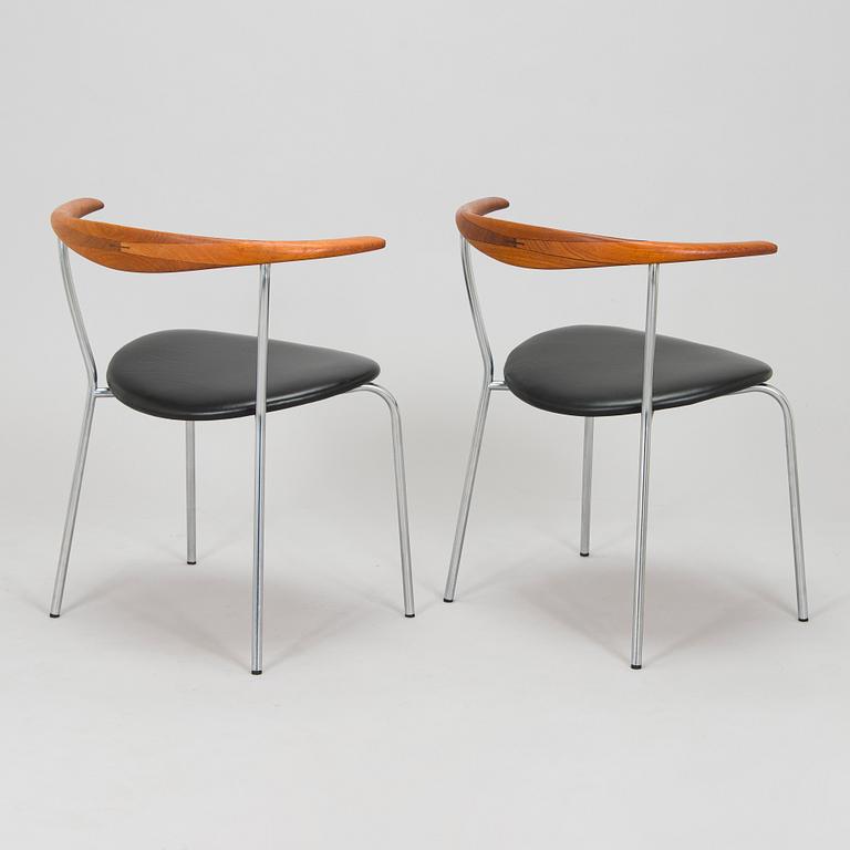 Hans J. Wegner, six mid-20th century 'PP701' armchairs for Johannes  Hansen Denmark.
