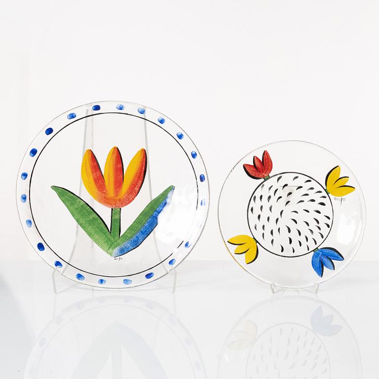 Ulrica Hydman-Vallien, matservis, 42 delar, glas, modell "Tulipa", Kosta Boda.