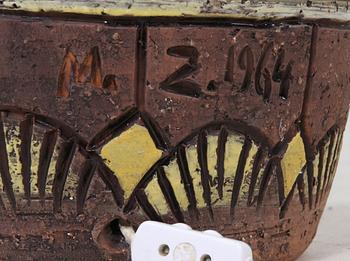 GOLVLAMPA, stengods, Tilgmans, 1950-tal.