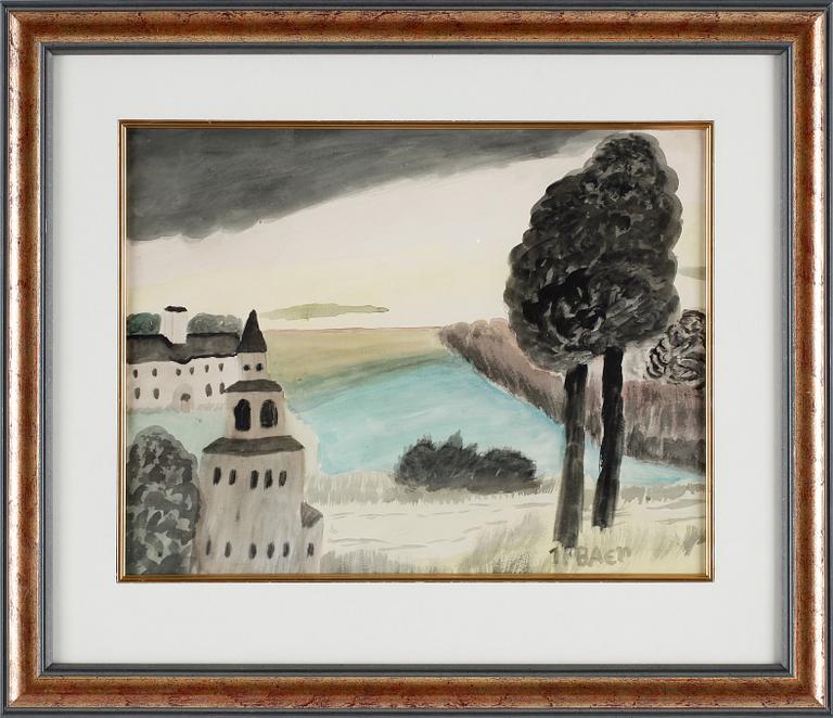 PRIMUS MORTIMER PETTERSSON, akvarell, sign.