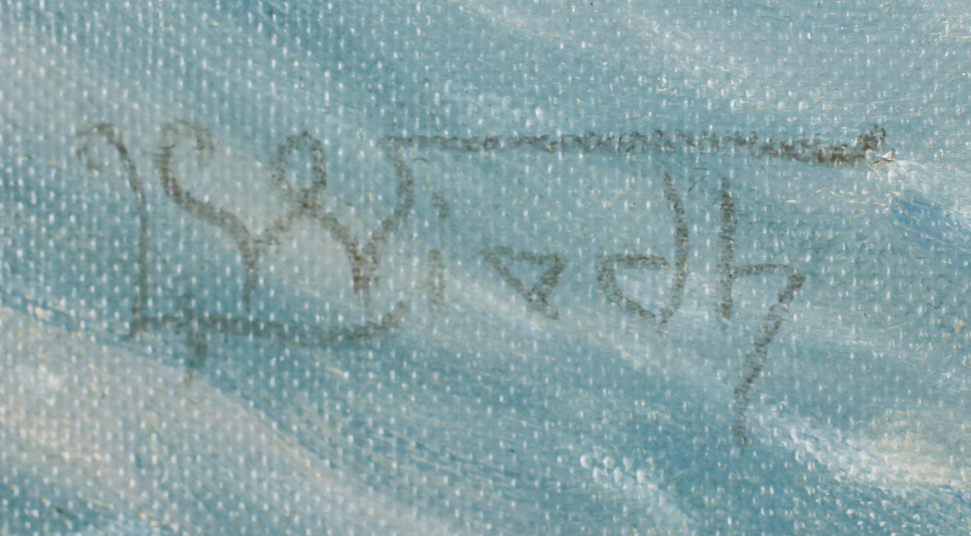 LEONARD WIEDH, olja på duk, sign.