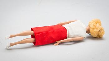 BARBIEDOCKA med tillbehör, Mattel, 1960-tal.
