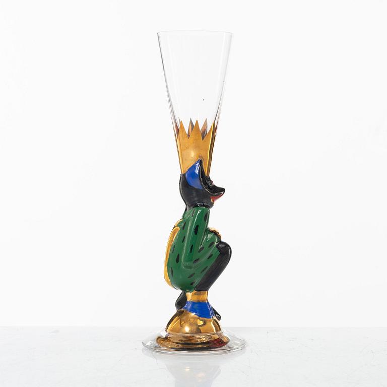 Gunnar Cyrén, a shot-glass, special edition for the Nobel 100 years jubilee, Orrefors, Sweden.