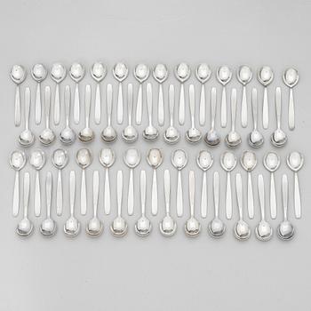 Kaj Franck, bestickserie, 220 st, rostfritt stål, "Scandia", Hackman Sorsakoski. Formgiven 1952.