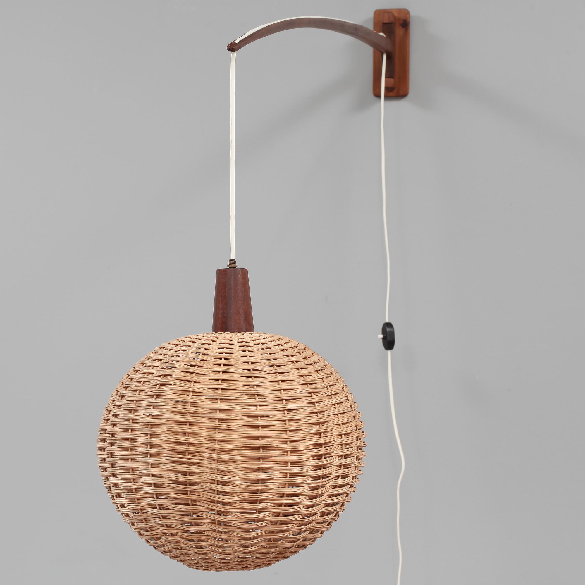 VÄGGLAMPA, 1950/1960-tal.
