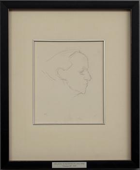 HELENE SCHJERFBECK, teckning, signerad.