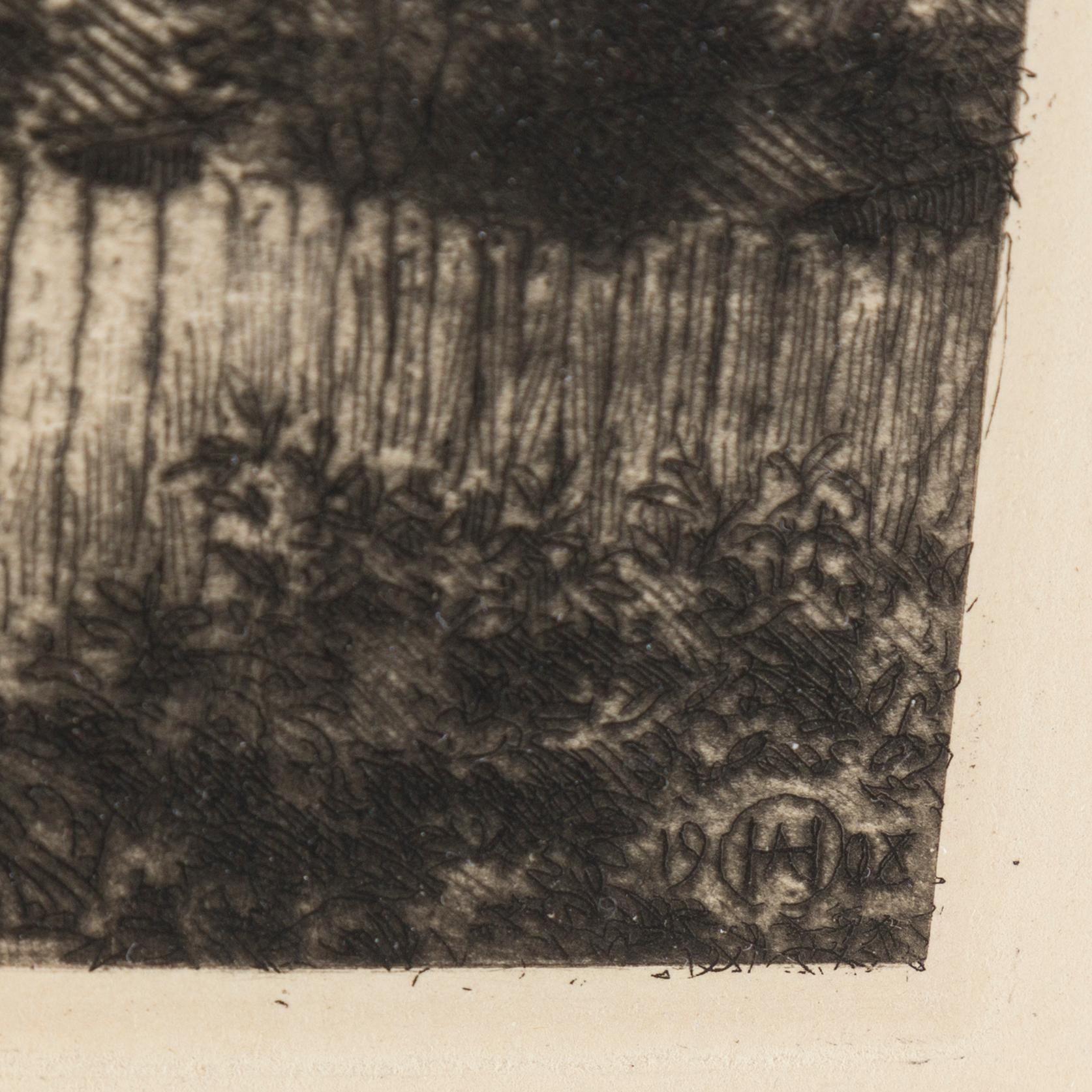 AXEL HERMAN HÄGG, Etching, 1908, signed in the plate.