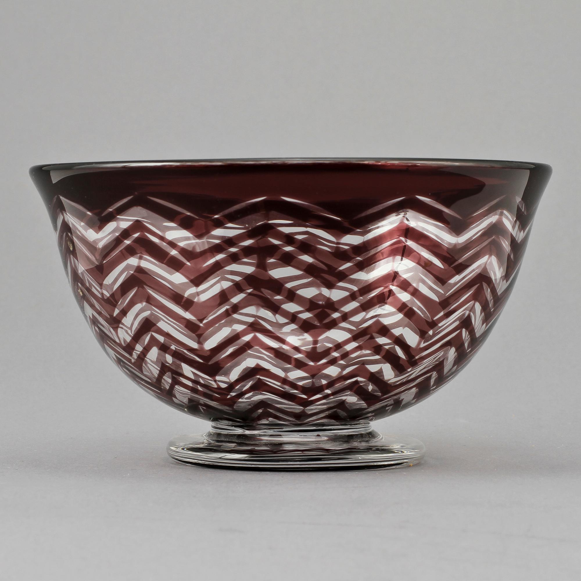 SKÅL, glas, Edvald Hald, Orrefors.