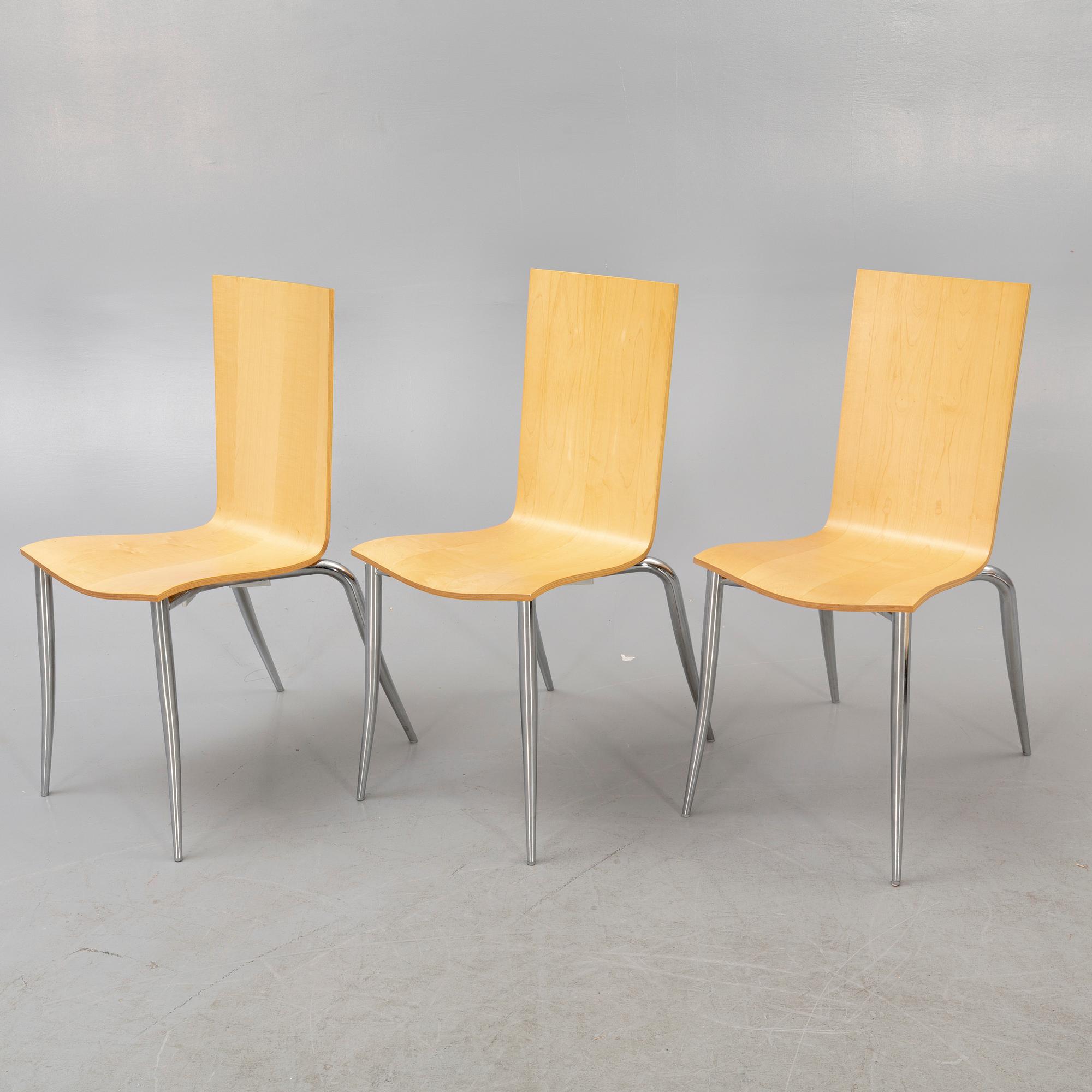A set of twelve Philippe Starck "Olly Tango" chairs for Driade 21st century.