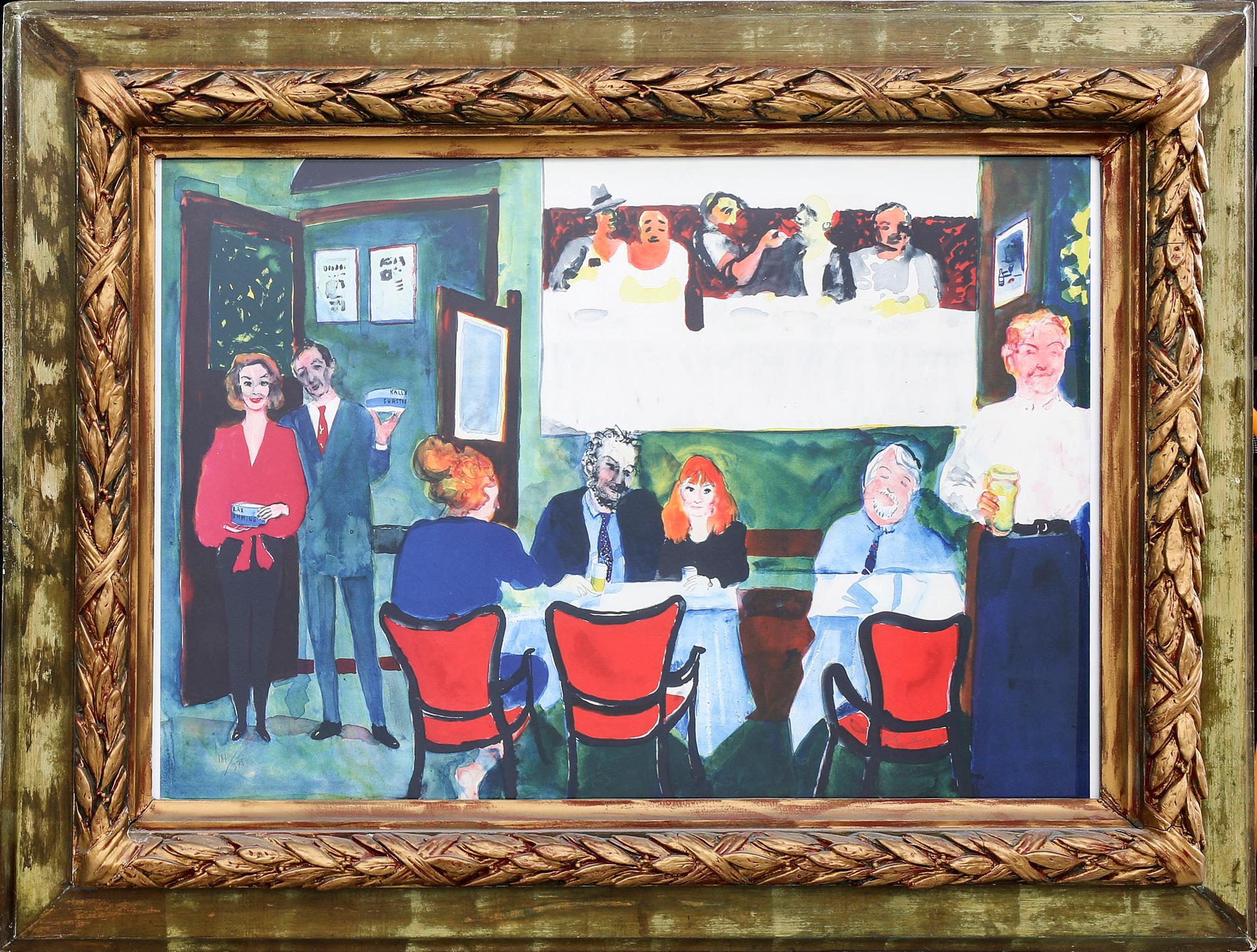 Peter Dahl,  "Interiör från restaurang Tennstopet".