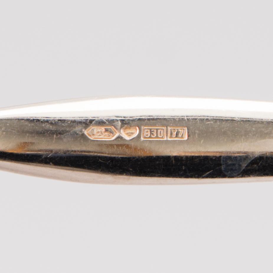 TAPIO WIRKKALA, ATERINSARJA, 57 osaa, hopeaa, "Tapio", Hopea-/Kultakeskus, Hämeenlinna 1961-76.