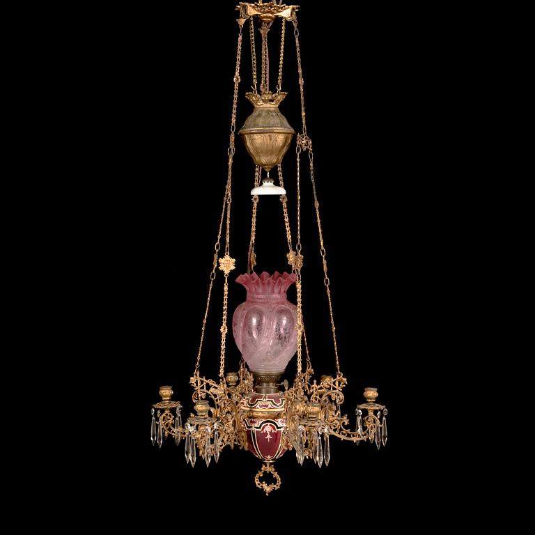 Taklampa / Fotogenlampa, 1800-talets slut.