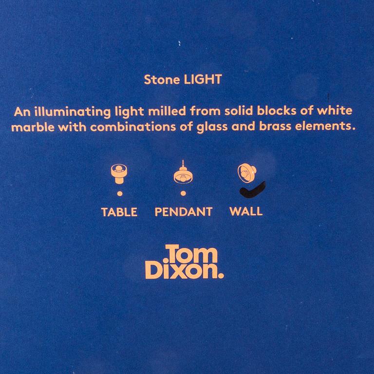 Tom Dixon, vägg-/taklampor, 1 par, "Stone Wall",