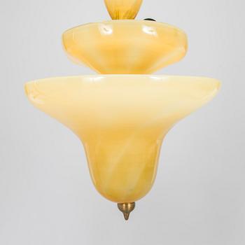 Paavo Tynell och Gunnel Nyman, taklampa, Köklax Glasbruk,  / Taito  1930-tal.