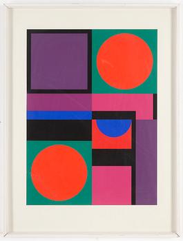 AUGUSTE HERBIN, silkprint in colours, signed and numbered 85/150.