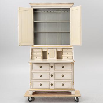 Writing cabinet, Gustavian style, KA Roos, late 20th century.