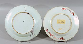 TALLRIKAR 3 div. Porslin, Kina Qianlong, 1700-tal.