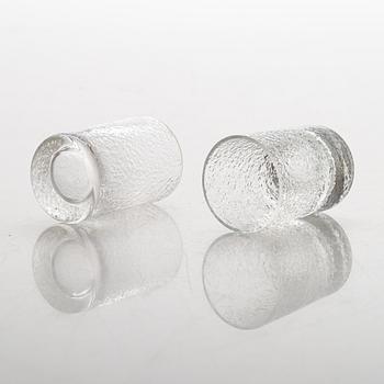 Tapio Wirkkala, snapsglas, 4 st, "Mini", Iittala. I originallåda.