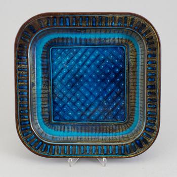 A Wilhelm Kåge 'Farsta' stoneware dish, Gustavsberg Studio, 1934.