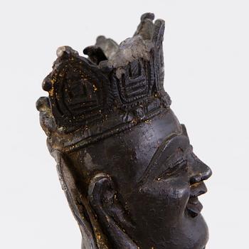 BUDAI, brons, Qing dynastin, 1600/1700-tal.